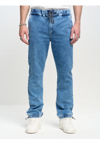 Big-Star - Spodnie jeans męskie loose Willu 319. Kolor: niebieski. Sezon: lato. Styl: wakacyjny, klasyczny, retro