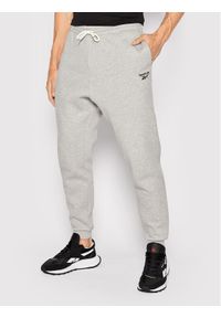 Spodnie dresowe Reebok. Kolor: szary. Materiał: dresówka #1