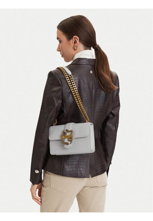 Just Cavalli Torebka 80RA4BAF ZSA89 Szary. Kolor: szary. Materiał: skórzane