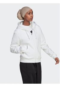 Adidas - adidas Bluza ALL SZN Fleece HJ8008 Biały Regular Fit. Kolor: biały. Materiał: bawełna #6