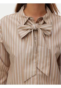 Vero Moda Koszula Islunn 10342449 Beżowy Regular Fit. Kolor: beżowy. Materiał: bawełna #3