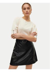 Vero Moda Bluzka Hollykaris 10310577 Beżowy Regular Fit. Kolor: beżowy. Materiał: syntetyk, wiskoza
