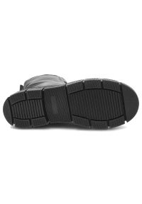 Trzewiki damskie Wasak, ze skóry naturalnej z wiązanym przodem zabudowaną cholewką sięgającą kostki, czarne, 660. Kolor: czarny. Materiał: skóra. Szerokość cholewki: normalna. Wzór: grochy. Sezon: jesień. Obcas: na platformie #5