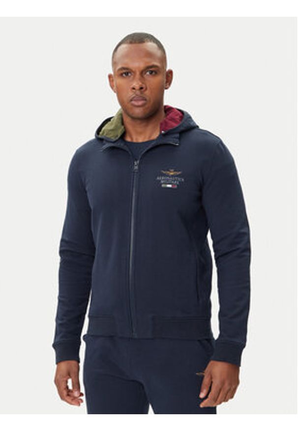 Aeronautica Militare Dres 252TF0102UF00662 Granatowy Regular Fit. Kolor: niebieski. Materiał: bawełna