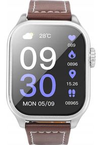 Smartwatch Hoco HOCO smartwatch z funkcją rozmowy Y17 srebrny. Rodzaj zegarka: smartwatch. Kolor: srebrny