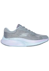 skechers - Adidasy Skechers Go Walk Max Walker -, Kobiety. Kolor: szary. Materiał: materiał. Sport: fitness