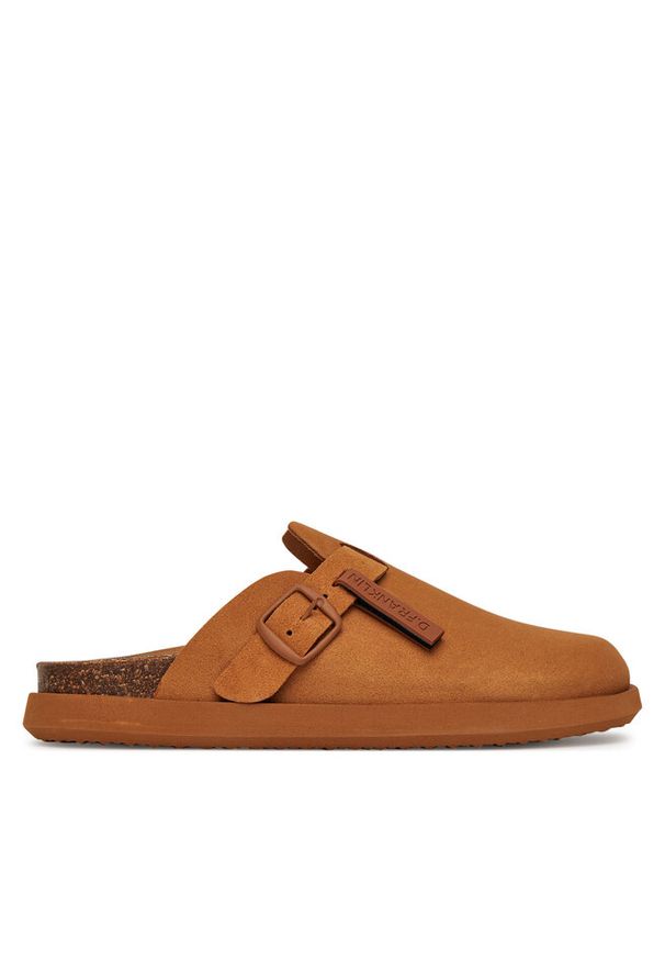 Klapki D.Franklin. Kolor: brązowy