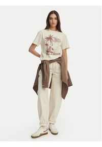 Billabong T-Shirt Oriana EBJZT00474 Beżowy Regular Fit. Kolor: beżowy. Materiał: bawełna #4
