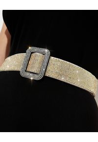 BENEDETTA BRUZZICHES - Pasek z kryształów Venus Jonquile. Kolor: srebrny. Materiał: jedwab #1