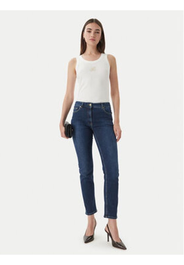 Luisa Spagnoli Jeansy Alicudi 542850 Granatowy Skinny Fit. Kolor: niebieski
