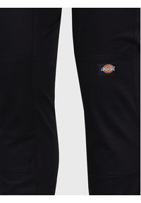 Dickies Spodnie materiałowe Double DK0A4YBCBLK Czarny Slim Fit. Kolor: czarny. Materiał: bawełna