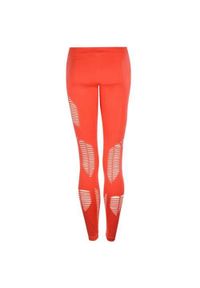 Spodnie do biegania damskie Reebok Seamless. Kolor: czerwony