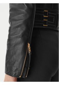 Elisabetta Franchi Kurtka skórzana GD-57Z-61E2-V1490 Czarny Regular Fit. Kolor: czarny. Materiał: skóra #4