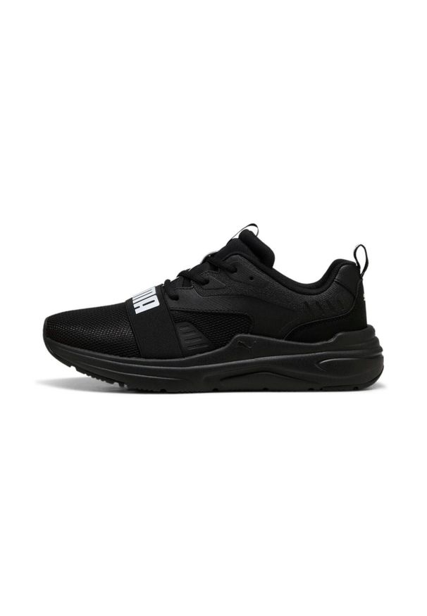 Buty sportowe męskie Puma czarne SOFTRIDE Wired 2 Black-White (40023201). Kolor: czarny. Sport: turystyka piesza
