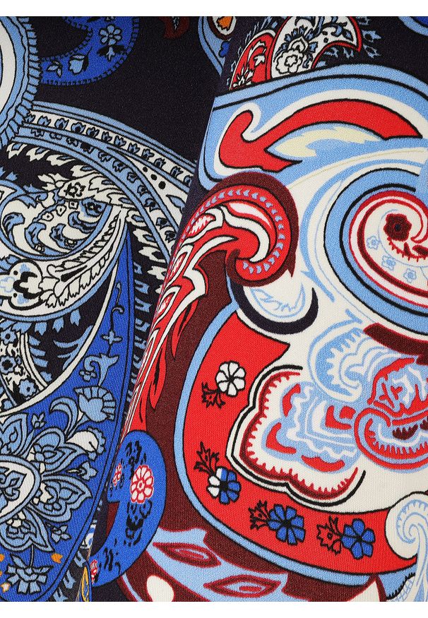 Pako Lorente - PAKO LORENTE – Bordowa poszetka w paisley. Kolor: czerwony. Materiał: jedwab. Wzór: paisley