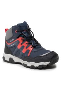 Śniegowce Geox J Magnetar B.Wpf A J16ACA 0CEFU C0735 S Navy/Red. Kolor: niebieski. Materiał: skóra #1