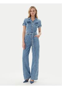 Guess Kombinezon W5GD1B D5O90 Niebieski Regular Fit. Kolor: niebieski. Materiał: syntetyk, bawełna