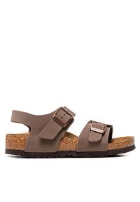 Birkenstock Sandały New York Kids Bf 87783 Brązowy. Kolor: brązowy. Materiał: skóra