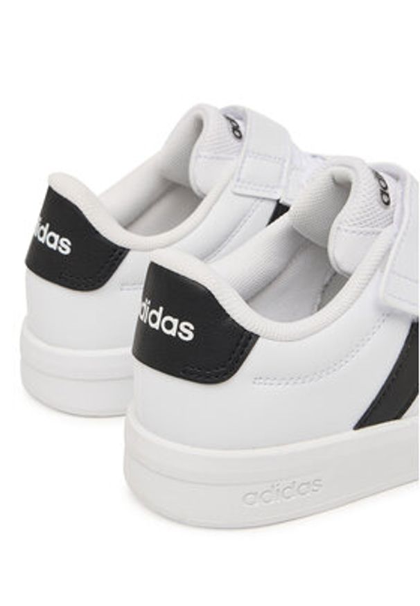 Adidas - adidas Sneakersy Grand Court 3.0 Shoes Children HP3531 Biały. Kolor: biały. Materiał: skóra