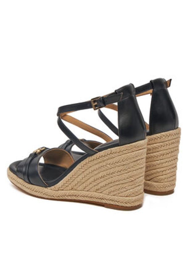 MICHAEL Michael Kors Espadryle Mandy Wedge 40R5MAMS2L Czarny. Kolor: czarny. Materiał: skóra