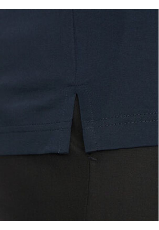 Karl Lagerfeld - KARL LAGERFELD Polo 745001 552200 Granatowy Slim Fit. Typ kołnierza: polo. Kolor: niebieski. Materiał: bawełna