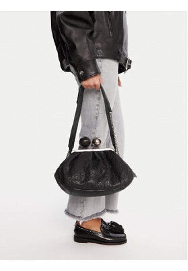 Weekend Max Mara Torebka 2525516075600 Czarny. Kolor: czarny. Materiał: skórzane