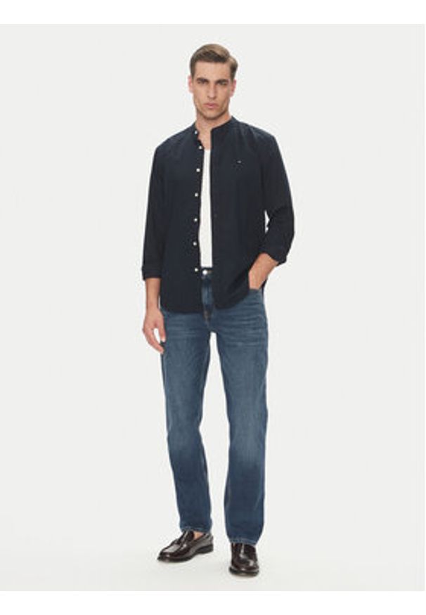 TOMMY HILFIGER - Tommy Hilfiger Koszula MW0MW39966 Granatowy Regular Fit. Kolor: niebieski. Materiał: bawełna