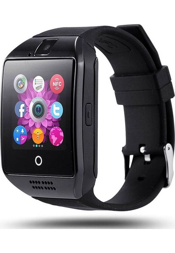 NoName - Smartwatch Q18 Czarny (5902537056534). Rodzaj zegarka: smartwatch. Kolor: czarny