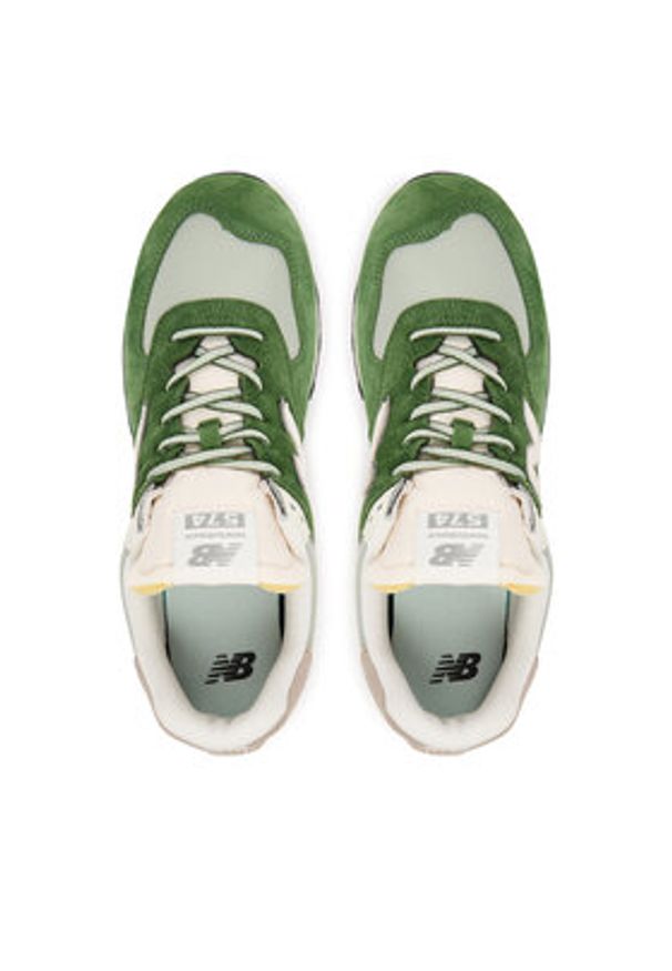 New Balance Sneakersy U574GRE M Zielony. Kolor: zielony. Materiał: zamsz, skóra. Model: New Balance 574