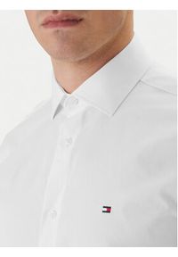 TOMMY HILFIGER - Tommy Hilfiger Koszula MW0MW38347 Biały Slim Fit. Kolor: biały. Materiał: bawełna #2