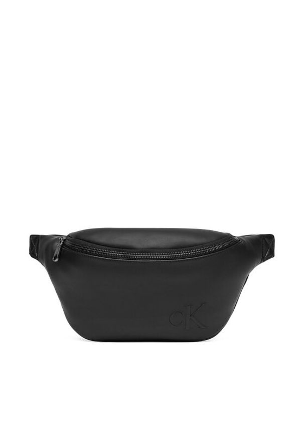 Calvin Klein Saszetka nerka Ck Waistbag LV04D3249G Czarny. Kolor: czarny. Materiał: skóra