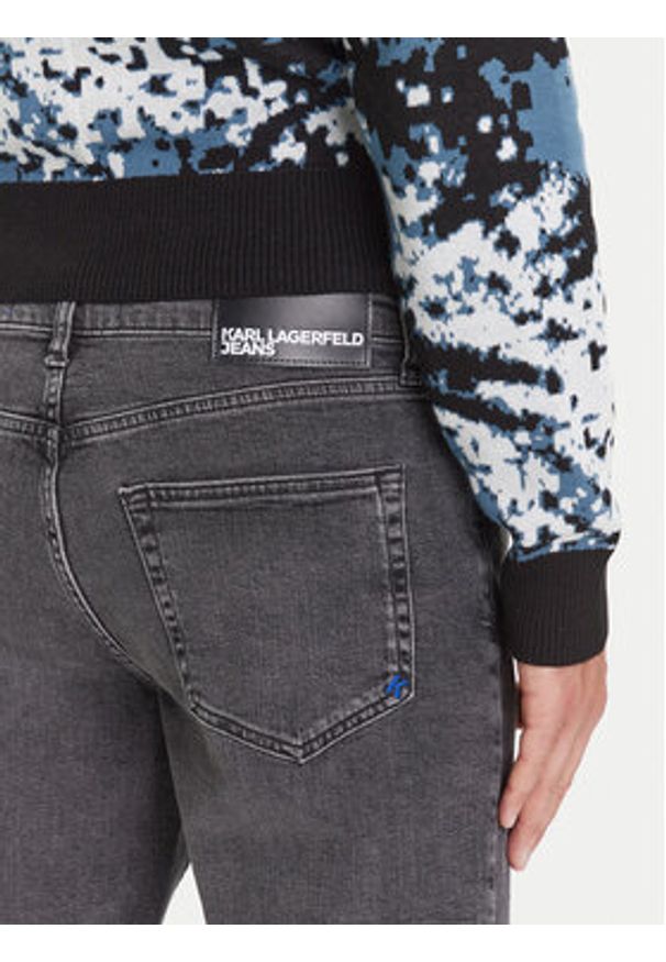 Karl Lagerfeld Jeans Jeansy A3M10036 Czarny Slim Fit. Kolor: czarny