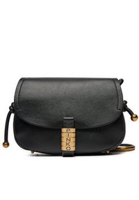 Pinko - PINKO Torebka Saddle Mini AI 24-25 PLTT 103831 A1ZX Czarny. Kolor: czarny. Materiał: skórzane #4