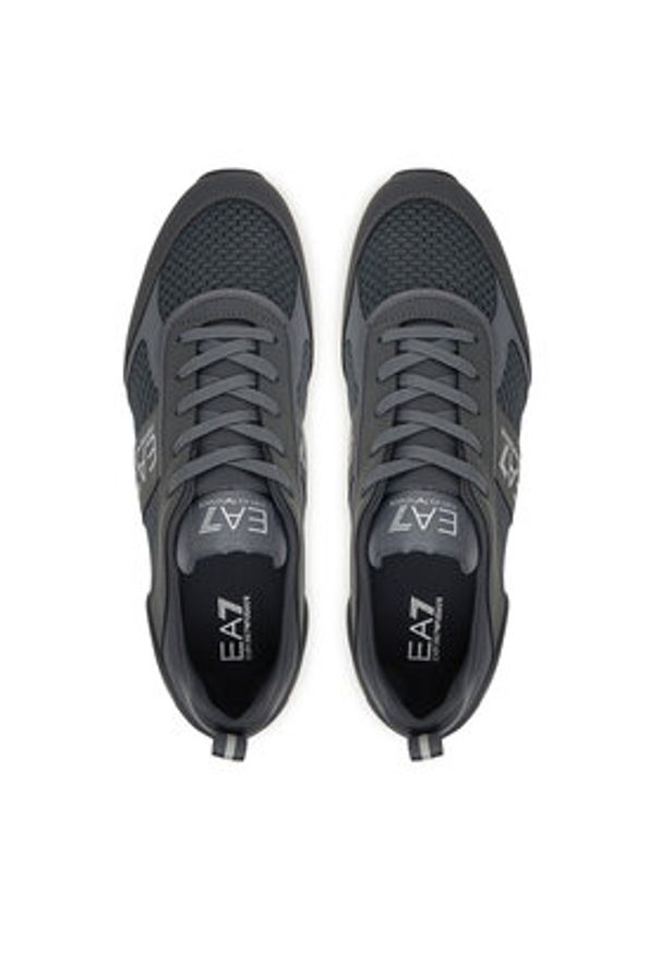 EA7 Emporio Armani Sneakersy 7X000334 AF18610 M8341 Czarny. Kolor: czarny. Materiał: skóra