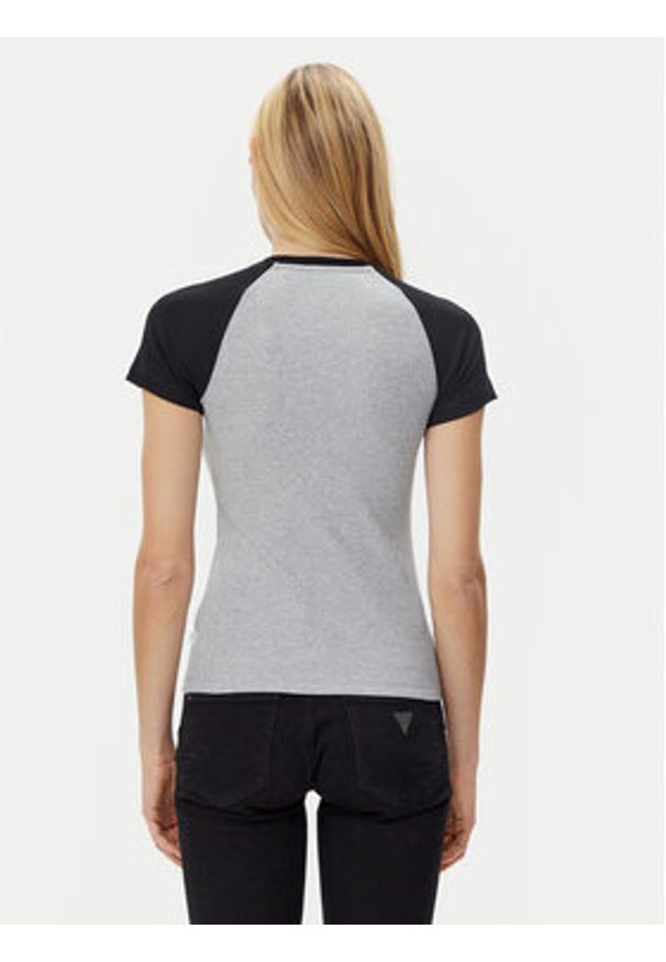 Guess T-Shirt W5GP61 KA0H1 Szary Regular Fit. Kolor: szary. Materiał: bawełna