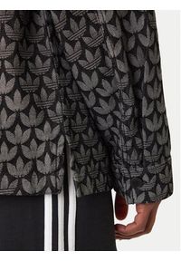 Adidas - adidas Koszula jeansowa Monogram KC6379 Szary Loose Fit. Kolor: szary. Materiał: bawełna #2