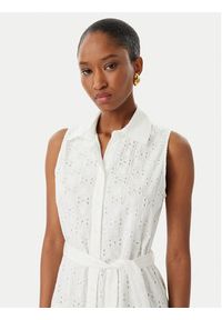 LOLA CASADEMUNT Sukienka letnia LS2616037 Kremowy Regular Fit. Kolor: kremowy. Materiał: bawełna. Sezon: lato #3