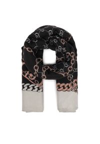 Liu Jo Chusta Ecs Foulard Logo Me 2F5073 T0300 Czarny. Kolor: czarny. Materiał: poliester, materiał