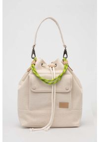 Vans torebka kolor beżowy. Kolor: beżowy. Rodzaj torebki: na ramię #1