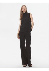 Calvin Klein Spodnie materiałowe K20K206774 Czarny Wide Leg. Kolor: czarny. Materiał: materiał, syntetyk