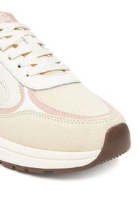 TOMMY HILFIGER - Tommy Hilfiger Sneakersy Casual Fashion Runner Mix FW0FW08693 Écru. Okazja: na co dzień. Materiał: skóra #5