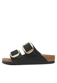 Birkenstock Klapki Arizona Big Buckle 1023239 Czarny. Kolor: czarny. Materiał: skóra, nubuk