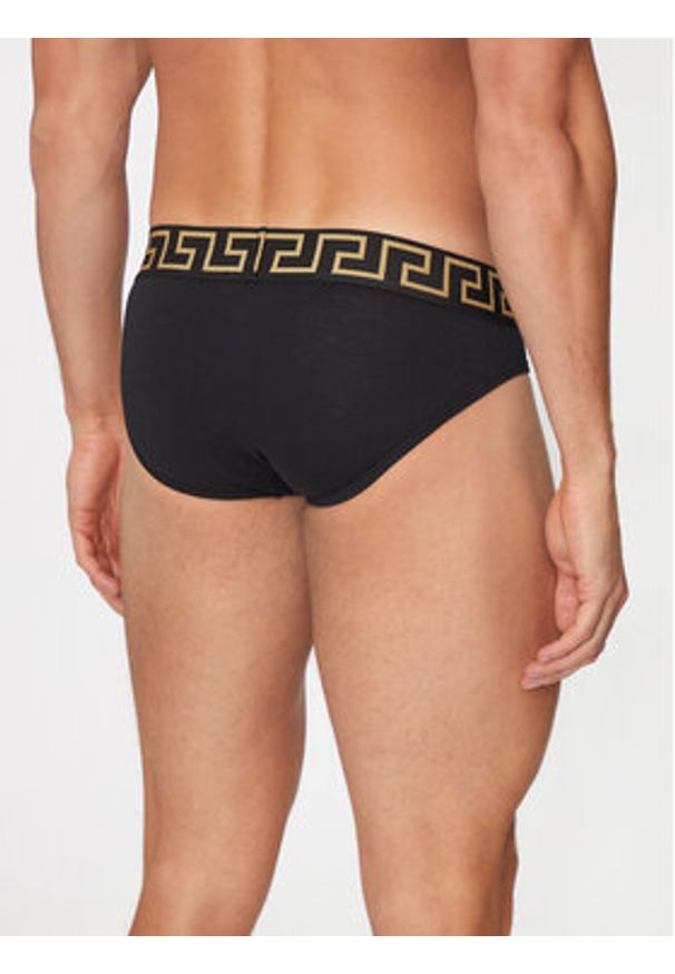 VERSACE - Versace Komplet 2 par slipów AU10180 1A10011 Czarny. Kolor: czarny. Materiał: bawełna