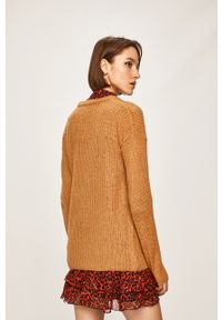 ANSWEAR - Answear - Sweter. Kolor: złoty, brązowy, wielokolorowy. Materiał: dzianina, akryl. Wzór: gładki #3