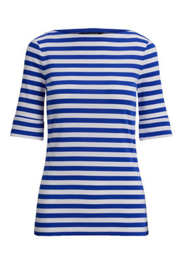 Lauren Ralph Lauren - LAUREN RALPH LAUREN Bluzka 200P03750002 Niebieski Slim Fit. Kolor: niebieski. Materiał: bawełna