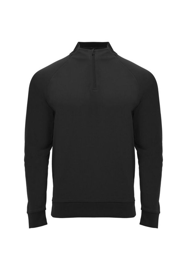 ROLY - Bluza Z Długim Rękawem Dla Dorosłych Unisex Epiro Quarter Zip. Kolor: czarny. Długość rękawa: długi rękaw. Długość: długie