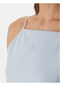 Calvin Klein Jeans Top Ponte LV044F206G Niebieski Slim Fit. Kolor: niebieski. Materiał: syntetyk #5