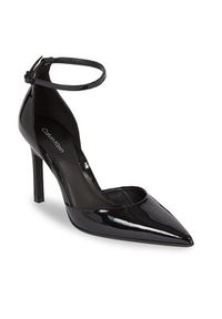 Calvin Klein Półbuty Geo Stil Pump W Ankl Strp 90-Pat HW0HW01826 Czarny. Kolor: czarny #4