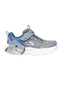 skechers - Buty dziecięce SKECHERS S-Lights Creature Lights. Kolor: szary