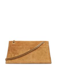 Tory Burch Torebka Kira Turnlock Suede Shoulder Bag 178857 Brązowy. Kolor: brązowy. Materiał: skórzane, zamszowe #4